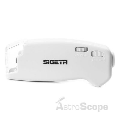 Мікроскоп Sigeta MicroGlass 40x R/T (зі шкалою) кишеньковий 65136 фото