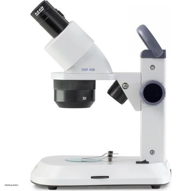 Cтереомікроскоп KERN OSF-439 з 3-ма об'єктивами 1х / 2х / 4х для шкіл та лабораторій OSF-439 фото